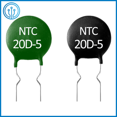 NTC negativer Radialstrahl des Temperatur-Koeffizient-Thermistor-20D-5 20 des Ohm-20% 5mm 0.6A THT
