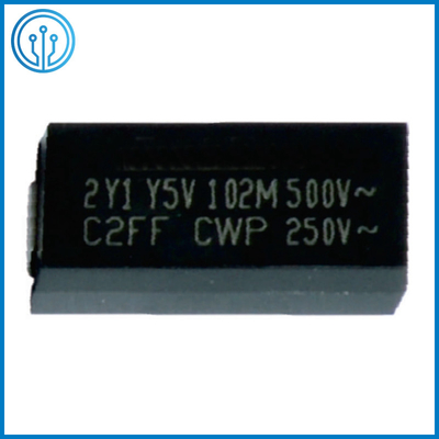 11.4x6.0mm Plastikverkapselung Chip Safety Capacitor 500VAC 10-4700pF Y5P Y5U Y5V